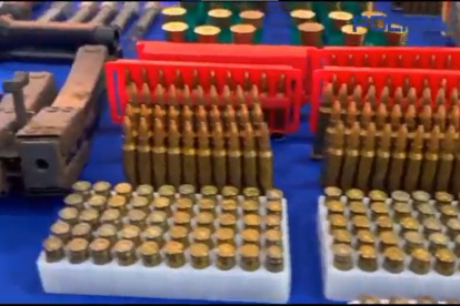 La fuerza pública halló más de 1.500 municiones se encontraron en el lugar.