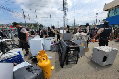 Había electrodomésticos dentro del reclusorio.