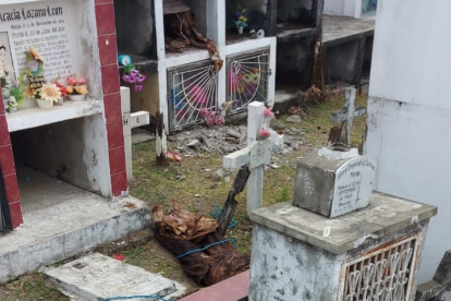 Estado. El cementerio no cuenta con guardias ni cerramiento.