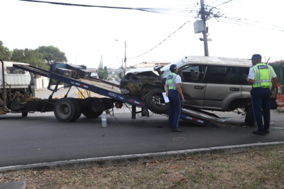 El siniestro de tránsito se produjo por una pérdida carril.