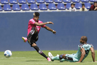 Kevin Rodríguez tuvo su reencuentro con el gol luego de marcar el 2-0.
