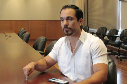 Jonathan Parra, candidato a asambleísta por el distrito 3 de Guayas.