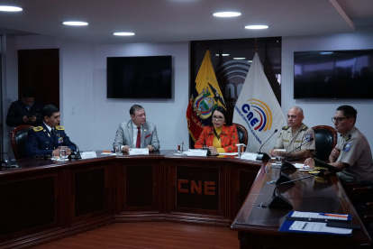 El CNE junto a la Policía Nacional y Fuerzas Armadas dio a conocer este 16 de agosto el plan se seguridad que aplicará en elecciones.