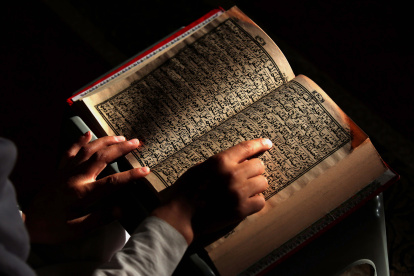 Foto de archivo. Imagen de un Corán abierto.