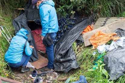 Asistencia. En el Centro Histórico hay varios indigentes, que necesitan diferentes cuidados y protección de sus derechos.