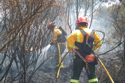 El incendio fue contralado por los bomberos.