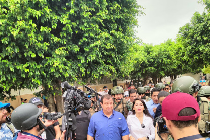 La candidata votó en Chone