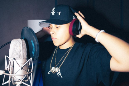 La cantante Yahritza, de 16 años.