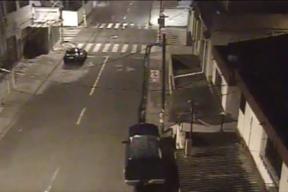 Hecho. En cámaras quedó registrado el suceso.