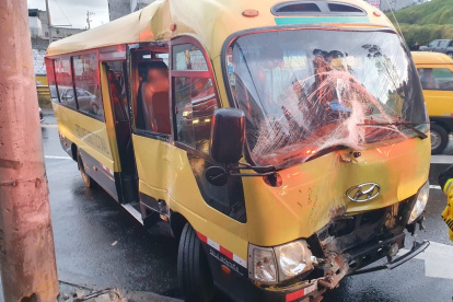 Accidente. Al menos cinco accidentes de tránsito se produjeron en la capital la tarde de este lunes.