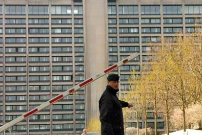 Edificio. El exterior edl Bundesbank, el Banco Central de Alemania.