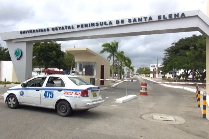 El colegio Americano de Santa Elena, adscrito a la UPSE, fue el sitio donde hubo la alerta.