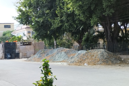 La estructura, ubicada en Los Esteros, está detrás del colegio Letras y Vida.