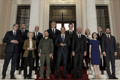 Varios de los presidentes que firman este apoyo a Ucrania.