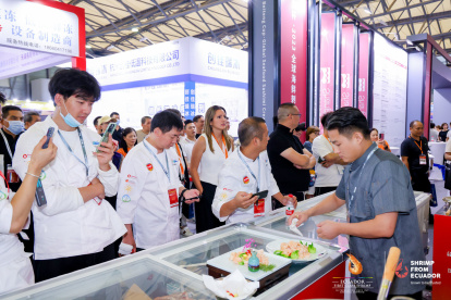 Evento.- La 17ª feria internacional World Seafood Shangai, allí Ecuador promueve su camarón.