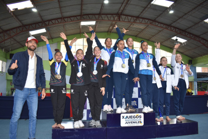 La delegación de Guayas se estrenó como una de las ganadoras en gimnasia artística.