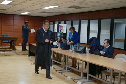 Diligencia. En la Corte no se pudo instalar la audiencia de apelación de la sentencia en el caso Senagua