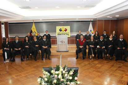 Organismo. Los miembros del pleno de la Corte Nacional de Justicia hicieron un pronunciamiento.