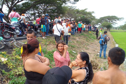 Suceso. El asesinato en la vía a Daule inquieta a la población.