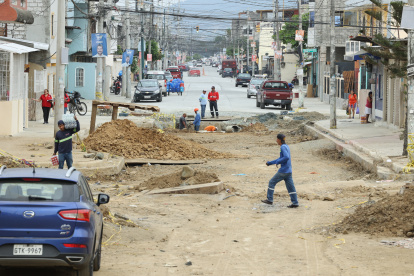 Los trabajos en la calle Argentina estarían concluidos antes del 15 de septiembre.