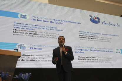 Evento. El alcalde Pabel Muñoz el 31 de julio durante la primera ronda.