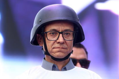 Christian Zurita, quien reemplazó al asesinado candidato presidencial ecuatoriano Fernando Villavicencio, el 7 de agosto de 2023.