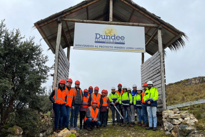 La empresa minera busca desarrollar el proyecto minero en Azuay.