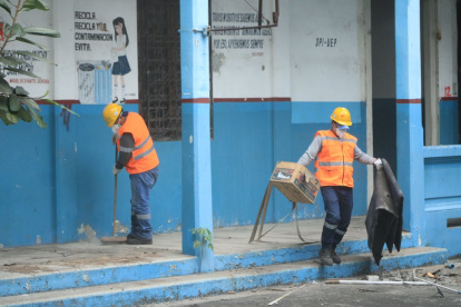 Efecto. Tras años de abandono se intervino el colegio Ana Paredes.