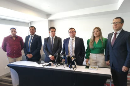 Denuncia. Satalin Raza es uno de los abogados del caso de los policías investigadores que denuncian persecución.