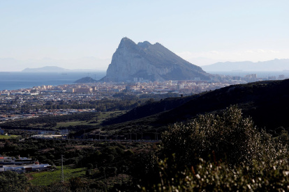 Imagen de archivo una vista del peñón de Gibraltar.