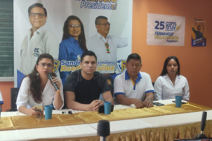 Actividad. Sandra Rueda, asambleísta electa en Napo, días atrás.
