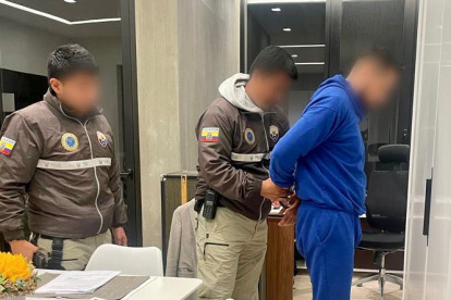 Detención. El operativo se realizó en la provincia de Pichincha.