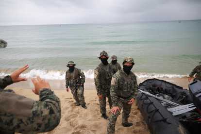 Imagen de las maniobras estivales Ulchi Freedom Shield (UFS) entre Corea del Sur y Estados Unidos.