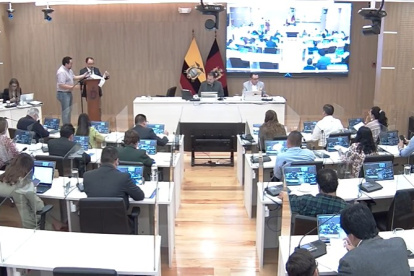 Sesión. Este viernes 1 de septiembre, los 21 miembros del Concejo Metropolitano aprobaron el presupuesto.