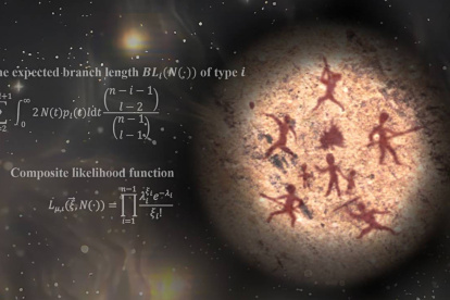 Ilustración. Sobre cómo antepasados humanos se unieron para sobrevivir a peligros.
