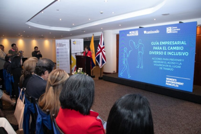 Evento. Durante la presentación del documento.