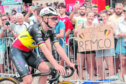 El belga Remco Evenepoel parte como favorito para ganar la contrarreloj.