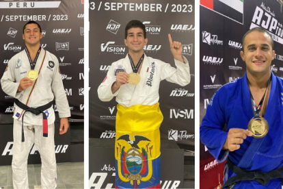 Sebastián Guevara, Enrique Guerrero y Adrián Torres fueron campeones en sus respectivas categorías