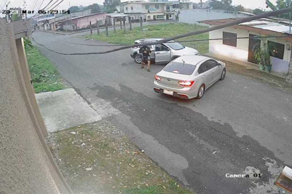 Hecho. El momento del posible secuestro quedó grabado en videos.