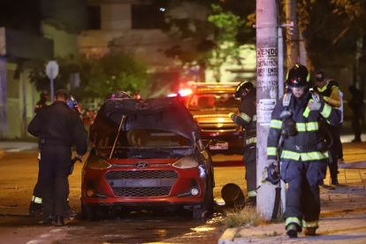 Ataque. Este fue uno de los coches bomba que se usó para generar pánico en la capital.