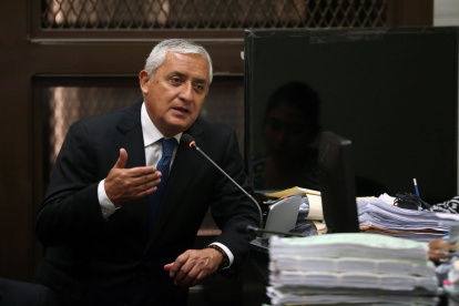 El expresidente de Guatemala se declaró culpable de los cargos.