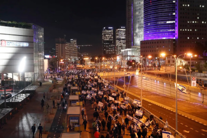 Los protestantes se tomaron las calles.