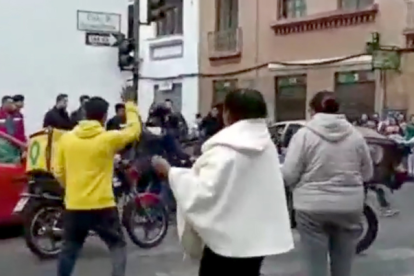 El conflicto se registró en el centro histórico de la ciudad.