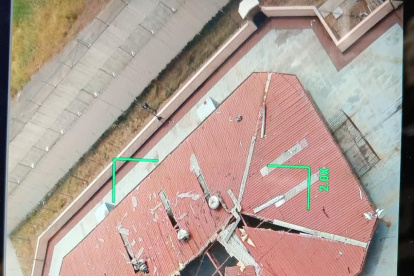 Acción. Durante la madrugada de este martes 12 de septiembre se alertó de la presencia de un dron con explosivos.