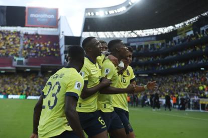 Ecuador finalizó el primer tiempo con empate 1 a 1.