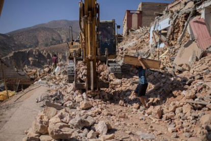 Vista de los daños causados por el terremoto en la localidad de Targa,Marrueco, el 13 de septiembre de 2023.