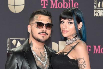 Christian Nodal y Cazzu.