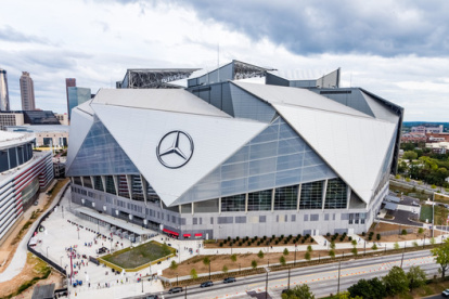 El Mercedes Benz Stadium es una de las sedes para el Mundial 2026.