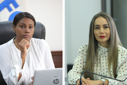 Diana Salazar y Maribel Barreno.