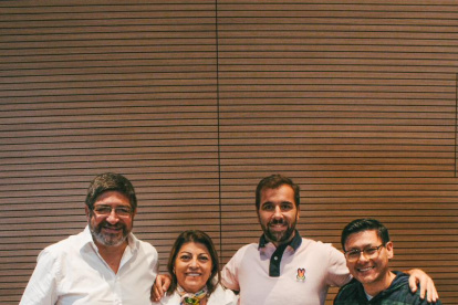 Cita. El sábado se reunieron varios militantes de izquierda.